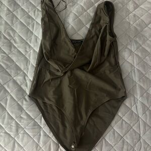 Olive green bodysuit